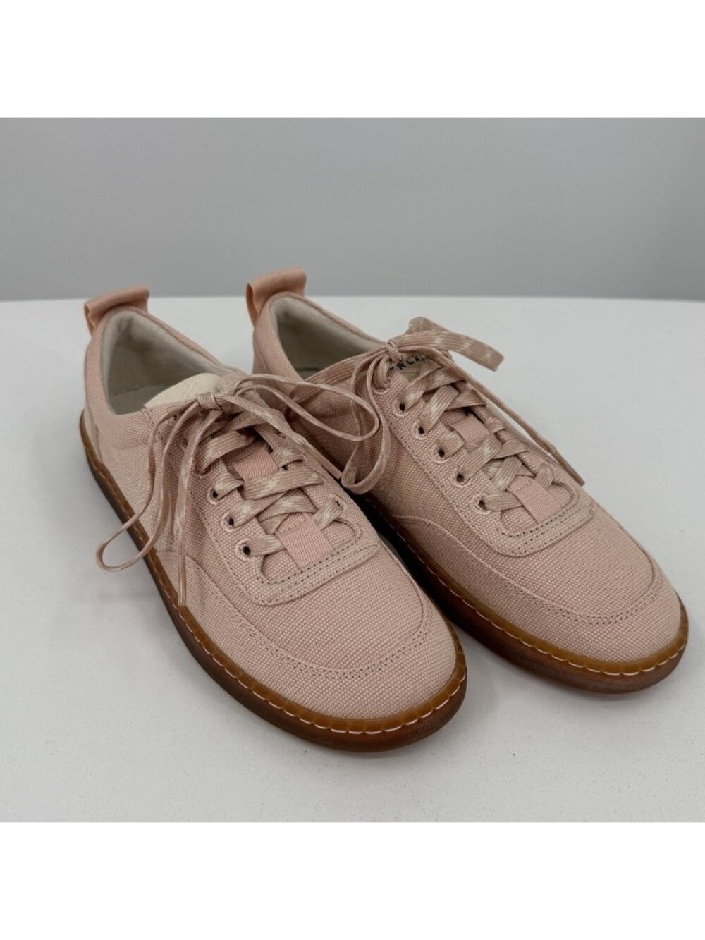 Everlane Tread Bare Sneaker size 7 Women's in Pink Canvas Classic Lace-up Shoes